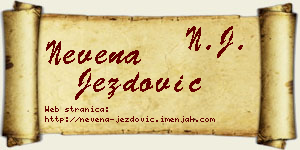 Nevena Jezdović vizit kartica